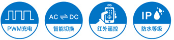 铅酸胶体型市电互补太阳能控制器_特性